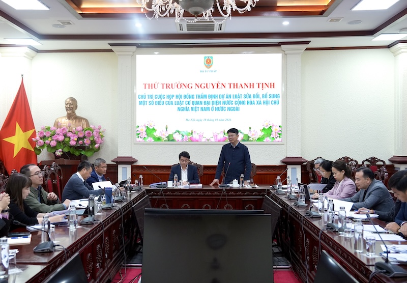 Thẩm định Dự án Luật sửa đổi Luật Cơ quan đại diện Việt Nam ở nước ngoài